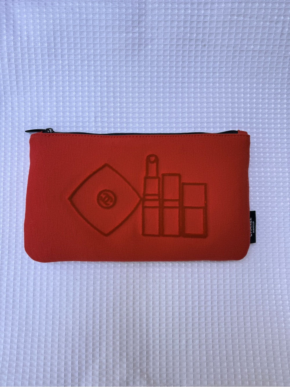 Chanel Red Makeup Bag Pouch - Picture 5 of 7